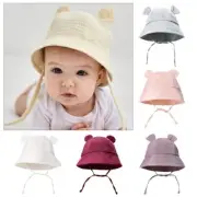 0-2 Years Soft Baby Summer Hat Cotton Infant Bucket Hat Baby Sun Hats Toddler