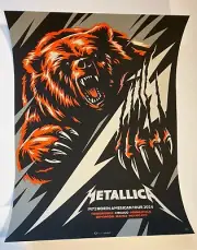 Metallica Poster Chicago 2024 2025 NY Tour MSG Sessanta Foo Circle Dead Red Rock