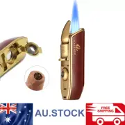 Galiner 3 Jet Torch Flame Cigar Lighter Punch Metal Windproof Butane Refillable