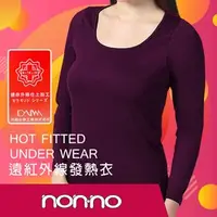 在飛比找PChome商店街優惠-【non-no儂儂褲襪】遠紅外線發熱衣-90020(2入)