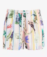 NEW PETER ALEXANDER WOMENS TROPICAL FLORAL LEAF SHORTS MEDIUM M RRP$59.95
