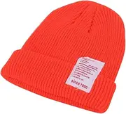[Holibanna] Knitted Beanie Hat Soft Orange Cap for Spring Autumn Comfortable Breathable Knit for Shower Photography