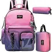 [Oruiji] School Backpack for Teens Middle School Backpacks for Girls Boys School Supplies