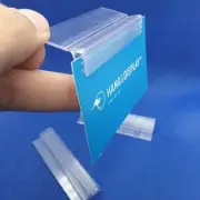 Data Strip Insert Shelf Talker Card Gripper Ticket Holder Pack of 100