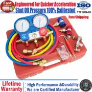 R134a Refrigerant Air Manifold Gauge AC Conditioning Refrigeration Tool Sets NEW