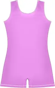 [GAIGEO] Girls Leotards for Gymnastics Toddler Lavender Magenta Unitard Ballet Dance Shorts Short 2-3t