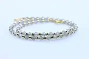 Blue Flash Micro-Faceted Labradorite Gold Filled Beaded Gemstone Choker Necklace