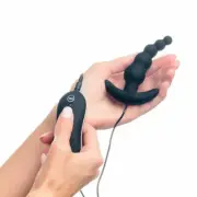 Beads Style Probe Vibrating Anal Butt Plug Waterproof Vibrator Sex