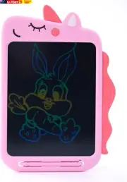 Pink Unicorn LCD Writing Tablet for Kids, Magical Doodle Drawing Pad for Girls a