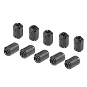 10pcs Ferrite Cores Ring Clip-On RFI EMI Noise Suppression Filter Cable Clip