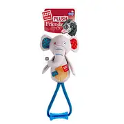 Gigwi Plush Elephant With Tpr Johnny Stick Dog Toy