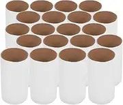 TEHAUX 20pcs Paper Roll Paper Craft Supplies Crafting Supplies Thin Craft Tubes Craft for Drawing Paper Tubes Paper Cardboard Tube Blank Paper Tubes Crafts for White