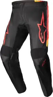 Alpinestars Fluid Corsa Motocross Pants, black-red-yellow, Size 38 for Men Black Red Yellow