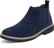 [FLIOZY] Men’s and Women’s Height Increasing Chelsea Boots - 2.36 Inches Taller, Suede Leather Slip-On Elevator Ankle Boots, Comfortable Formal and Casual Shoes