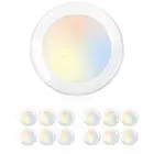 5/6 Inch Selectable CCT LED Disk Light Flush Mount, 3000K/4000K/5000K Adjusta...