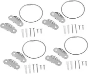 JOINPAYA Strong Iron Steel Furniture Anti-Falling Straps 4 Pack Safety Straps for Toddlers Wall Anchors for Cabinets