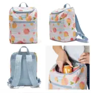 June Shine Cooler Back Pack Summer Citrus Pink Blue Orange Adjustable Straps