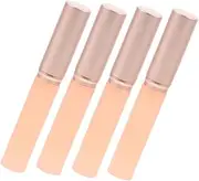 HAKIDZEL 4 Pcs Silicone Lip Brush with Head Applicators for Lipstick and Travel Friendly Makeup Brushes for Everyday Use and Special Occasions
