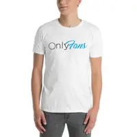 在飛比找蝦皮購物優惠-Onlyfans 厚底徽標短袖男女通用 T 恤