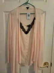 NWT 2 PC Torrid Peach Blush Tank & Cardigan SZ 1/2 18/20