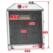 Aluminum Radiator Fits Ford New Holland 2000 2600 3000 3600 #E0NN8005MB15M# RA01