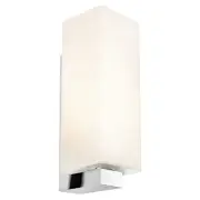 Ramon Indoor Wall Light 1Lt Black, Chrome, White - Chrome