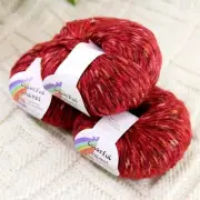 Sale 3BallsX50g Fluffy Soft Colorful Velvet Rugs Shawls Blankets Crochet Yarn 11