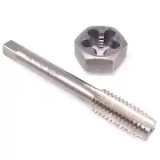 US Stock HSS 7/16-14 Tap & 7/16-14 Hexagon Die Thread Right Hand Set