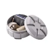Outdoor Portable Stainless Steel First Aid Pill Storage Box - Silver (Small)