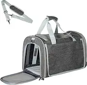 Pet Carrier for Large and Medium Cats，18x12x12 Inches Cat，Soft-Sided Pet Carrier for Big Medium Cats and Puppy,Indoor and Outdoor Uses Pet Privacy Protection Travel Carriers