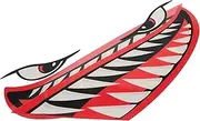 KITANDOVE Stickers Sticker Teeth Vinyl Birthday Kayak Ace for Fishing Tooth Boat Shark Decals for Boats Waterproof Funny Mouth Kayaks Car Decoration The Pet