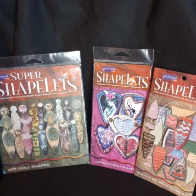 3 New Premo Shapelets DESIGN SHAPES Templates For Polymer Clay, Paper & More USA