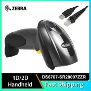 Symbol Zebra Motorola DS6707-SR20007ZZR 1D 2D PDF Barcode Scanner with USB Cable