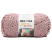 Bernat Softee Chunky Big Ball Yarn Solids-Gray Rose 161130-30813