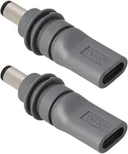 EMSea 2PCS USB C Female to DC5521 Male Connector Power Adapters Compatible with Starlink Mini Cable