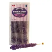 Purple Rock Candy - 12 Sticks - Grape - Party Favors - Candy Buffet - Swizzle...