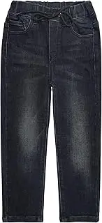 [Kidscool Space] Girls Jeans,Elastic Waist Stretchy Denim Pants