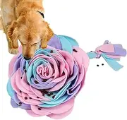 Dog Sniff Mat - Dog Foraging Mat Slow Feeder Rose Flower Design | Mental Stimulation Toys, Interactive Puzzle Toy for Pet, Puppy, Kitten