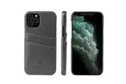 For iPhone 12 Pro Max (6.7in) Case Deluxe Leather Wallet Back Shell Slim Cover Grey