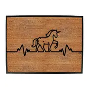 Animal Unicorn Pulse - Funny Novelty Doormat Man Cave Floor mat