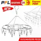 10/55 Pegs Stainless Steel Laundry Sock Underwear Clothes Dryer Rack Hanger AUS