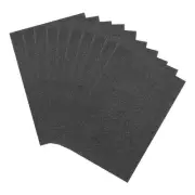 10 Sheets Glitter Foam Sheets Craft Adhesive Sheets EVA Foam Sheets Black