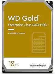 WD 3.5" Gold Enterprise Class Internal SATA Hard Drive, 18TB