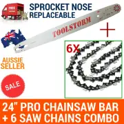 24" BAR AND 6 CHAINS FOR MTM 62SX 62CC CHAINSAW .325 058 94DL
