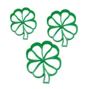 CLOVERLEAF ASCENDING SIZE 4 LEAF CLOVER SHAMROCK SET OF 3 COOKIE CUTTERS PR1723