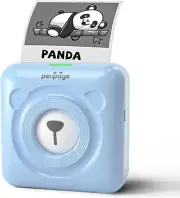 PeriPage A6 Mini Printer Portable Thermal Mini Blue Bluetooth 6 Paper Rolls