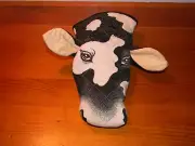 NEW NOS VINTAGE COW OVEN MITT POTHOLDER PUPPET SARI FABRICS MADE IN ENGLAND 1986