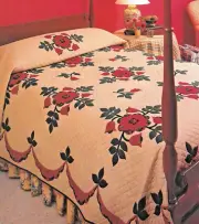 OHIO ROSE -- APPLIQUE VINTAGE QUILT PATTERN