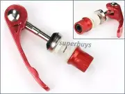 Red Quick Release Silver Bicycle Seatpost Clamping Bolt Lever Bike Connector