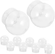 ASAKKURA 24pcs Clear Water Globes Snow Globe Making Kit Cap for Crafting and Decorations for Christmas and Party Use Easy to and Clean